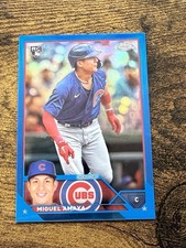 2023 Topps Chrome Update Blue Refractor 64/150 Miguel Amaya #USC164