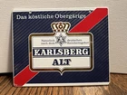 Vintage Karlsberg ALT Beer Company Advertising PORCELAIN SIGN 5" x 4" Display