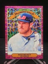 2019 Optic #26 Max Muncy serial #'d 046/199 PINK VELOCITY PRIZM PARALLEL