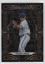 2023 Panini Chronicles Obsidian Electric Etch Orange 73/75 Tucker Toman #25 11pj