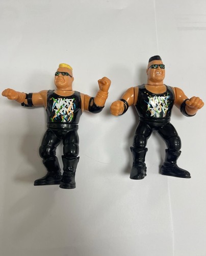 WWF Nasty Boys Brian Knobs Jerry Sags Hasbro 90s W...