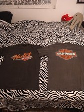 2 Vintage Harley Davidson Single Stitch Shirts Men's XL