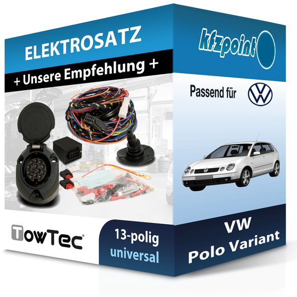 Towtec E-Satz 13Polig Universell Passend für VW Polo Variant-image