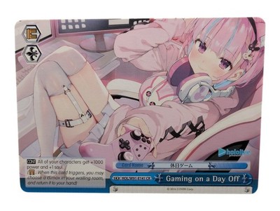 Weiss Schwarz Gaming on a Day Off Hololive Production HOL/W91-E141 Climax Rare