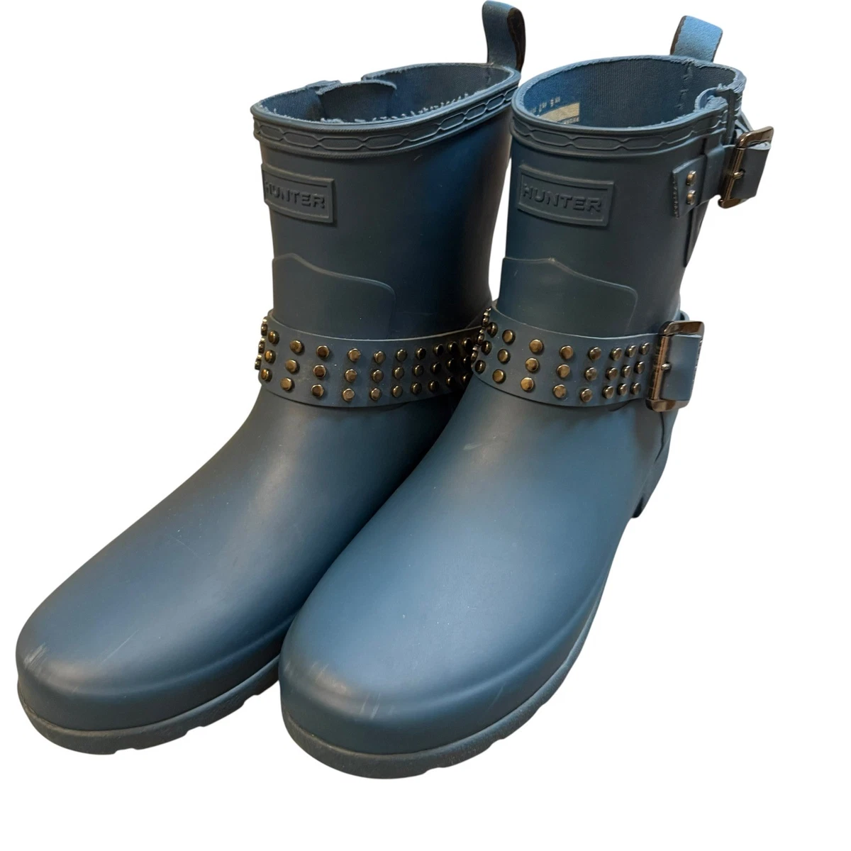 Hunter Original Short Blue Boots for Women for sale | eBay