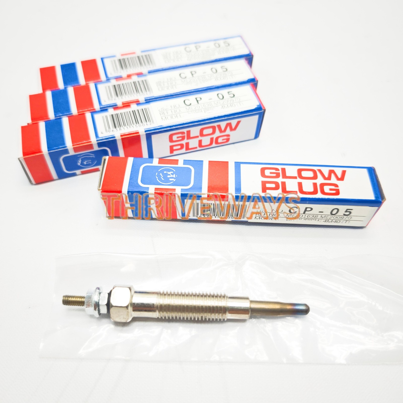 New 4X Glow Plug HKT CP-05 For Mitsubishi 4M40T 4M40 ME201638 ME200970