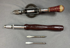 Vintage Stanley Yankee 68-130 130-a Push Drill Driver 1530a Hand Crank Drill Vintage Stanley Yankee 68-130 130-a Push Drill Driver 1530a Hand Crank Drill