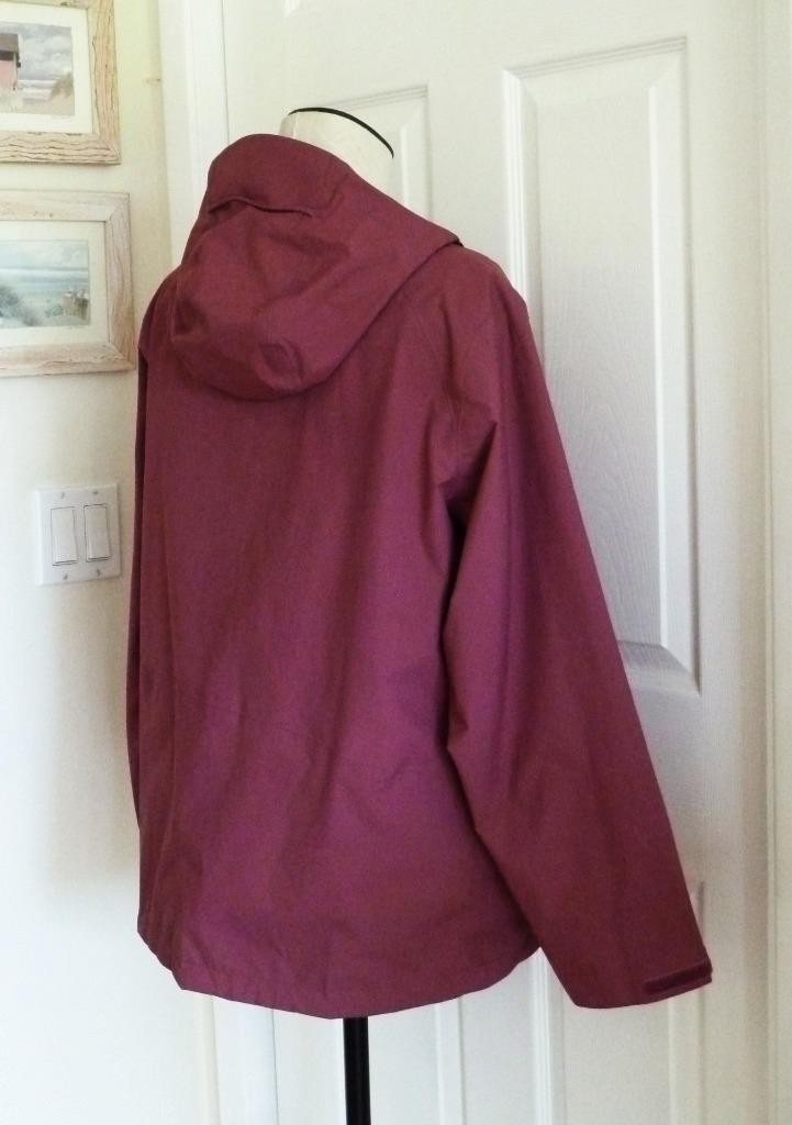 New ROHAN Mauve Rose Barricade Brecon Waterproof Hood Jacket Wm L SOLD OUT $300 image 2