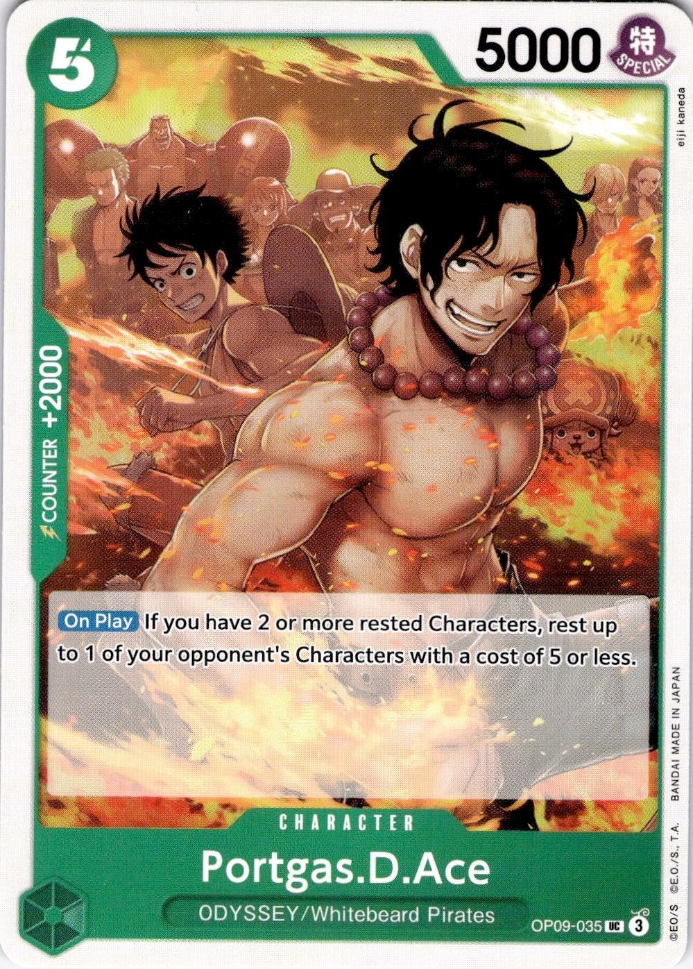 Portgas.D.Ace OP09-035 Uncommon Emperors in the New World One Piece Near Mint