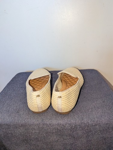Birdies Starling Loafers Size 9.5 Natural Flax Raffia Slip On Woven Comfort - Picture 7 of 8