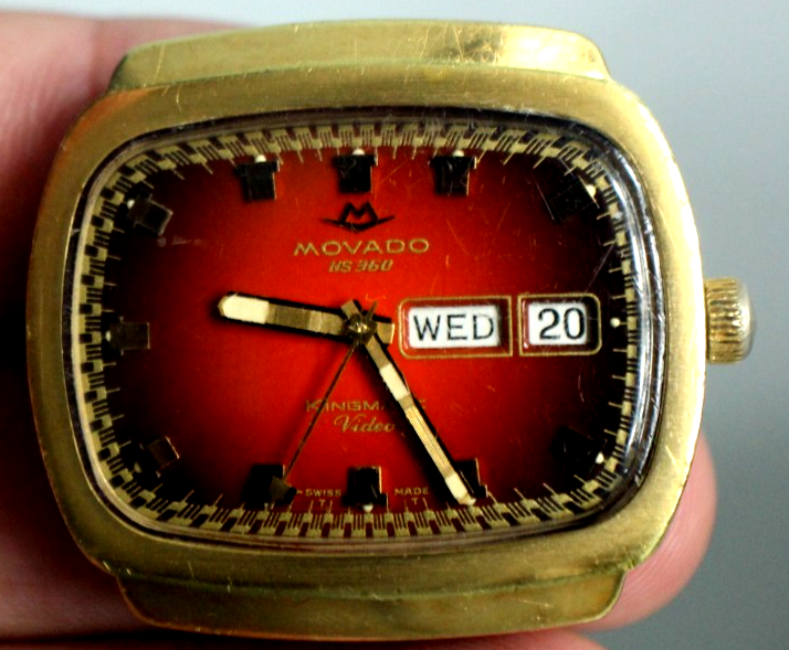 1960s MOVADO HS 360 Kingmatic Video Automatic Men's Watch