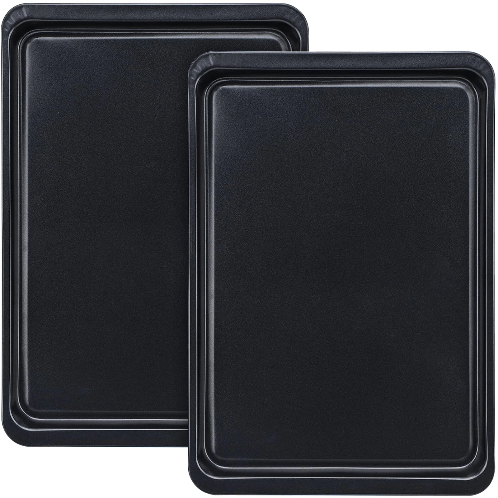 Baking Sheet 2 Pack, 10x14.6 Inch Cookie Sheet Nonstick Carbon Steel Baking S...