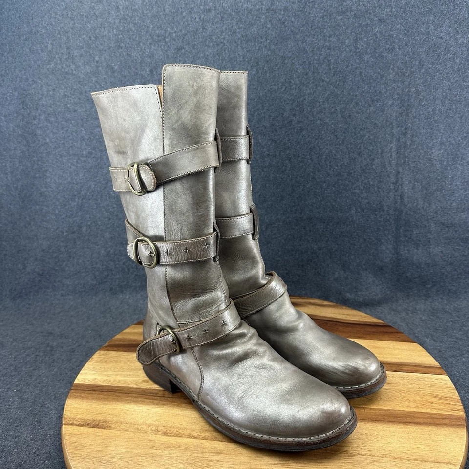 Botas de Motociclista Fiorentini Baker 38 EU/8 US Cuero 7040 Eternidad 3 Hebillas Alto Moto Foto 2 de 4