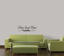 HOME SWEET HOME DECOR VINYL DECAL WALL LETTERING WORDS FAMILY GRAPHICS Oracal