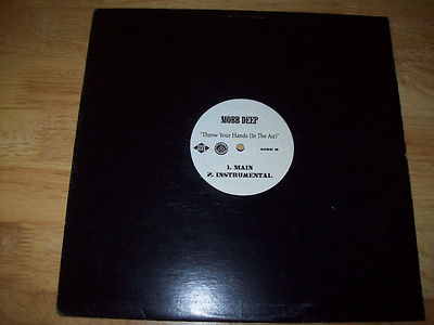 RARE Mobb Deep 12'' WHITE LABEL NEAR MINT Throw Your Hands (In the Air) 3 MIX NM