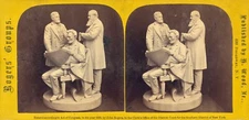 8" x 10"  1868 Photo The Council of War statuette by John Rogers
