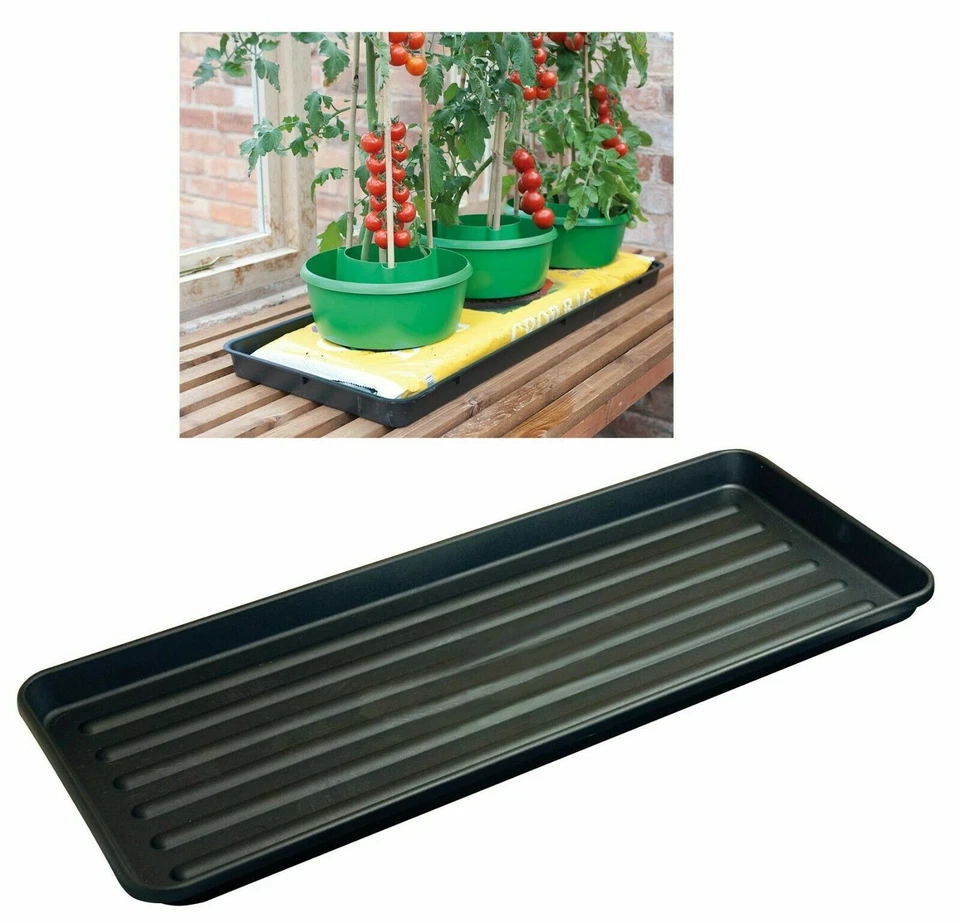 GARLAND GROW BAG TRAYS TOUGH RIDGID DRIP 1M GRAVEL GARDEN WATERING TRAY POTS PLANTERS