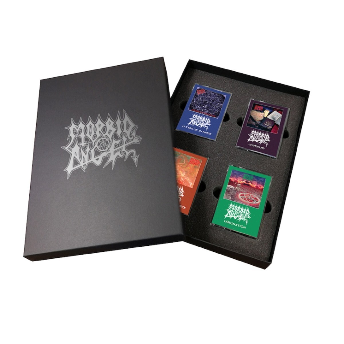 Morbid Angel 'Altars / Blessed / Covenant / Domination' 4 Cassette Tape Box NEW
