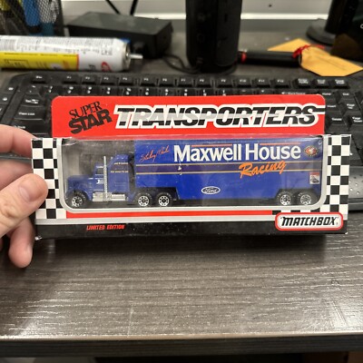 Matchbox Super Star Transporters Maxwell House Racing Sterling Marlin 1991