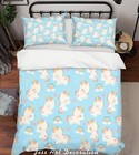 3D Unicorn Rainbow Pattern Quilt Cover Set Bedding Sets Pillowcases Queen 2