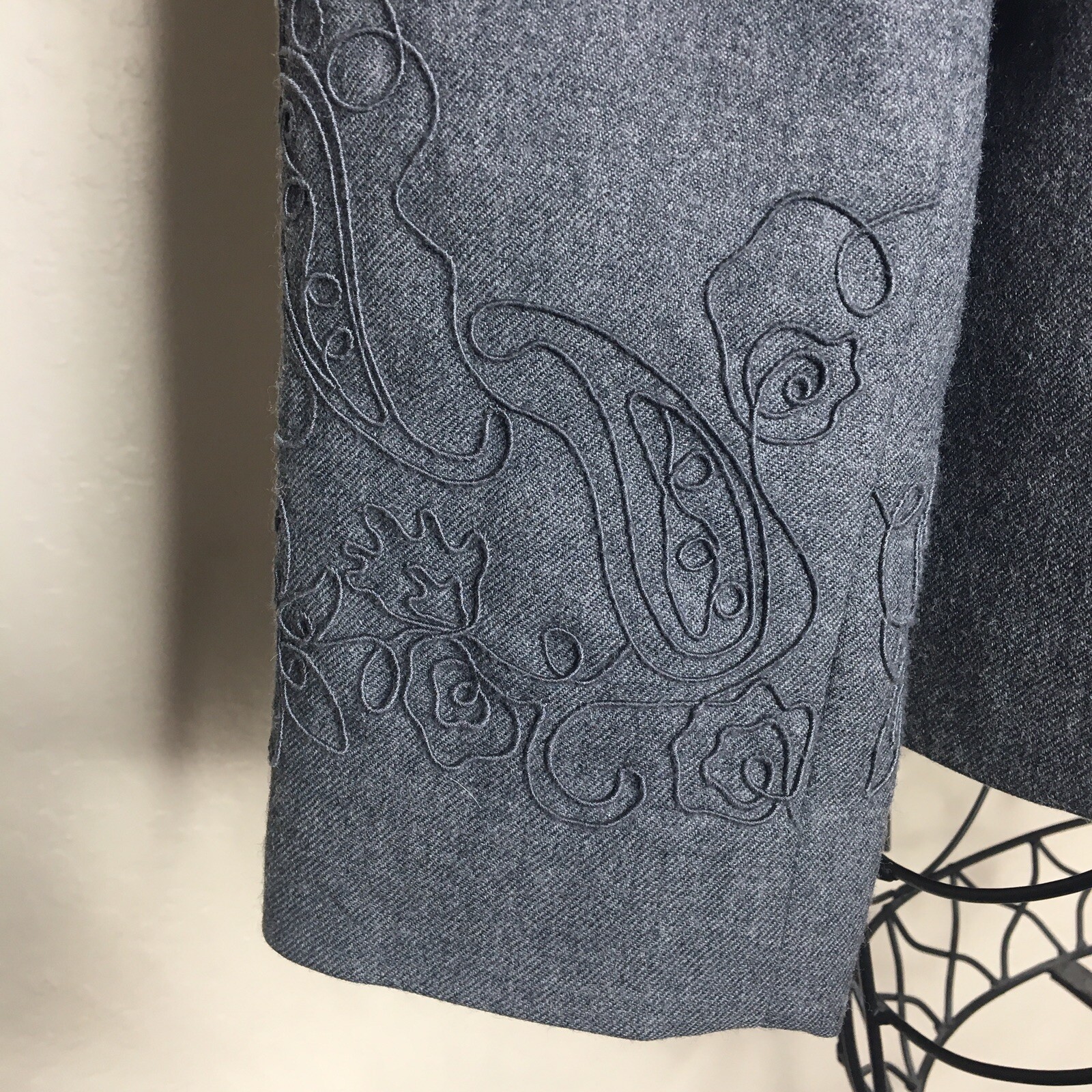 Pendleton Gray Virgin Wool Blazer Jacket Lined Wo… - image 3