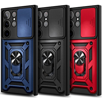 Case For Samsung Galaxy S23/S23+/S23 Ultra, Ring Stand Cover w/ Screen Protector