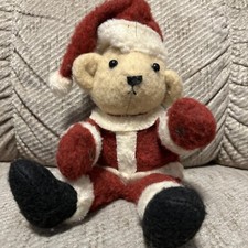 Rare Santa Plush Teddy Bear Vintage