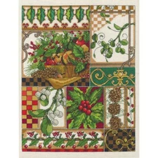 Janlynn Counted Cross Stitch Kit Winter Montage 11" X 14" NEW 14 CT