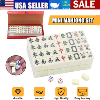 Chinese Mahjong Set Traditional 146 piece Mahjong Game Set with Box USA