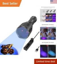 Rechargeable UV Flashlight - 365nm Black Light Torch for Resin Curing & Scorp...