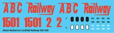 N Scale - ABC Railway Switchers (1994+) Decal Set