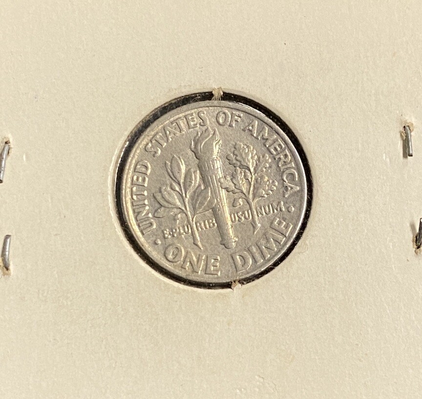 1988 P Broadstruck ERROR Roosevelt Dime, Mis Struck, Wide