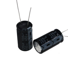 2PCS 120uF 450V 120MFD 450Volt 18 35mm Aluminum Electrolytic Capacitor