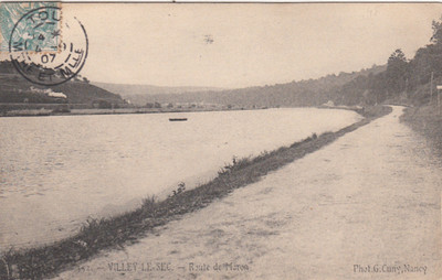 VILLEY-LE-SEC 352 route de maron photo cuny stamped 1907