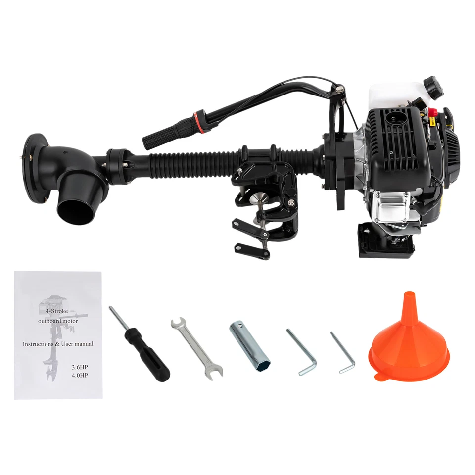 New 4 Stroke 4.0 JET PUMP 4HP Gas Outboard Motor Motor Heavy Duty Boat Engine - Image 3 of 4