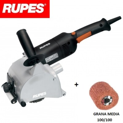 RUPES SR200AE SATINIERMASCHINEN SATINIERMASCHINE + 1 LAMELLENRAD SCHLEIFMITTELKÖRNUNG