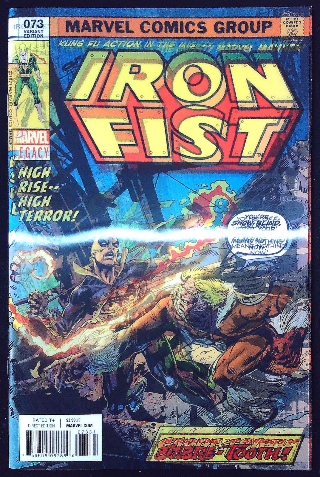 IRON FIST #73 (2017) - Lenticular Variant - Back Issue