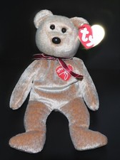 TY BEANIE BABIES 1999 SIGNATURE BEAR 8.5"NEW W/TAG RETIRED BB616 W/ERRORS  