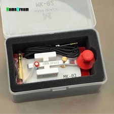 HAM SPACE Red MK-02 Morse Code CW Key Radio Accessory with 3.5 to 6.5 Adapter