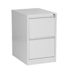 Armadio classificatore in metallo con serratura Armadietti schedario 2 cassetti