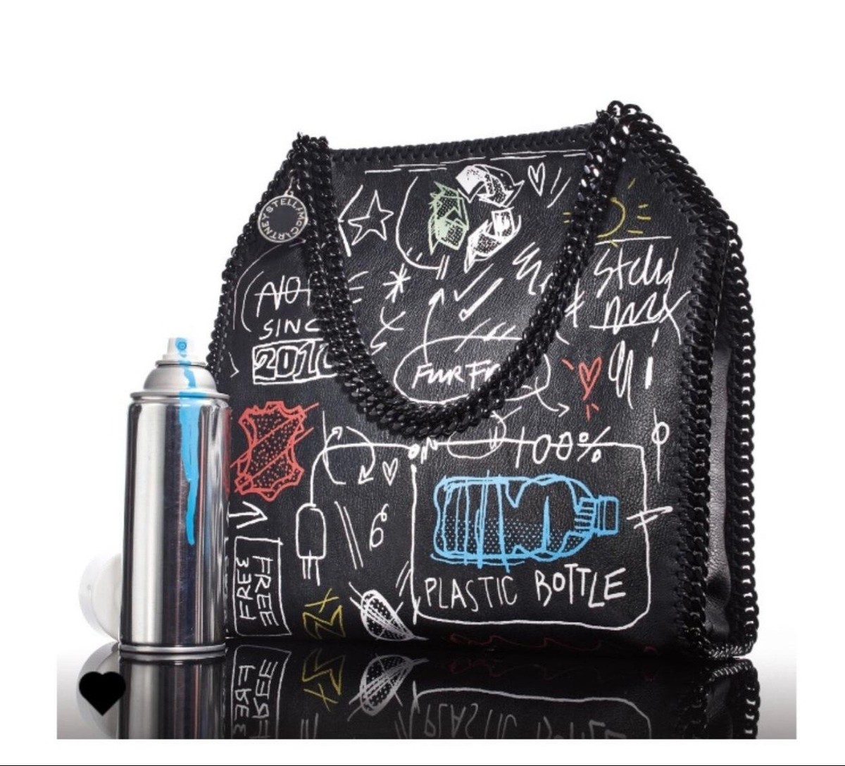 Limited Edition Stella McCartney Black Small Graffiti Limited Edition Stella McCartney Black Small Graffiti