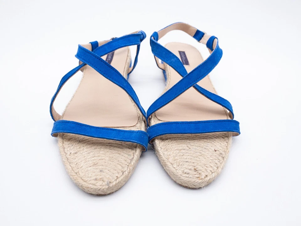 MANGO Mujer Sandalia con Correa Zapatos de Verano Azul Talla 41 Ue Art. 12729-30 - Imagen 3 de 3