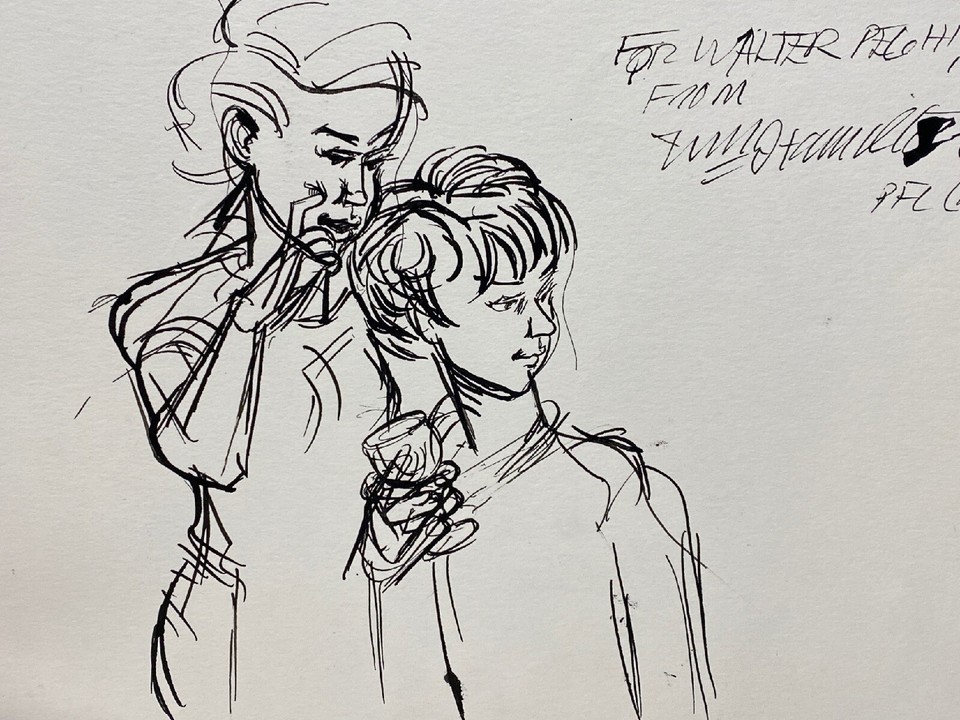 Original Sketch William Hamilton New Yorker Cartoonist Signed ...