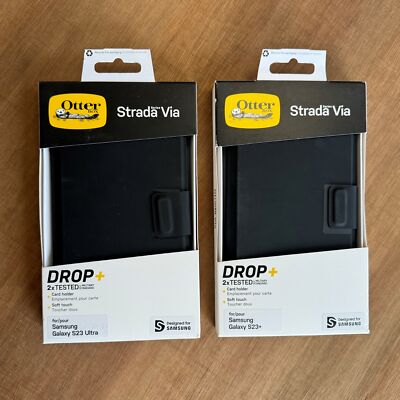OTTERBOX STRADA VIA FOLIO HÜLLE GELDBÖRSE FÜR GALAXY S23 PLUS/23 ULTRA - SCHWARZ