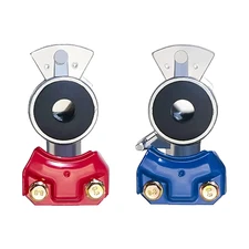 Red Emergency and Blue Air Brake Service Gladhand Set for Semi-Truck Trailer