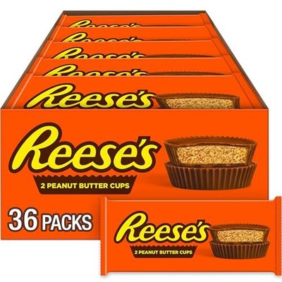 Reese's Peanut Butter Cups, 1.5-Ounce Packages (Pack of 36)