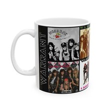 Warrant Albums Ceramic Mug 11oz, Music Gift, Coffee Cup, Classic Music