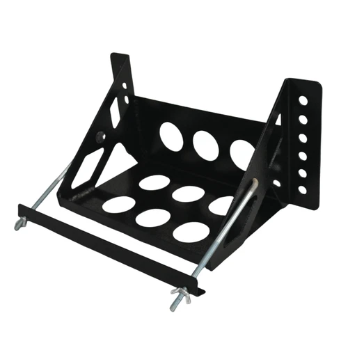 Steel Bolt on Battery Mounting Box Tray Universal Fit Overall Hold Down - Picture 3 of 6
