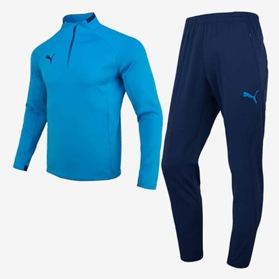 Puma 92928001 Men Tracksuit 3 KK Knit Training suit jacket pants blue 