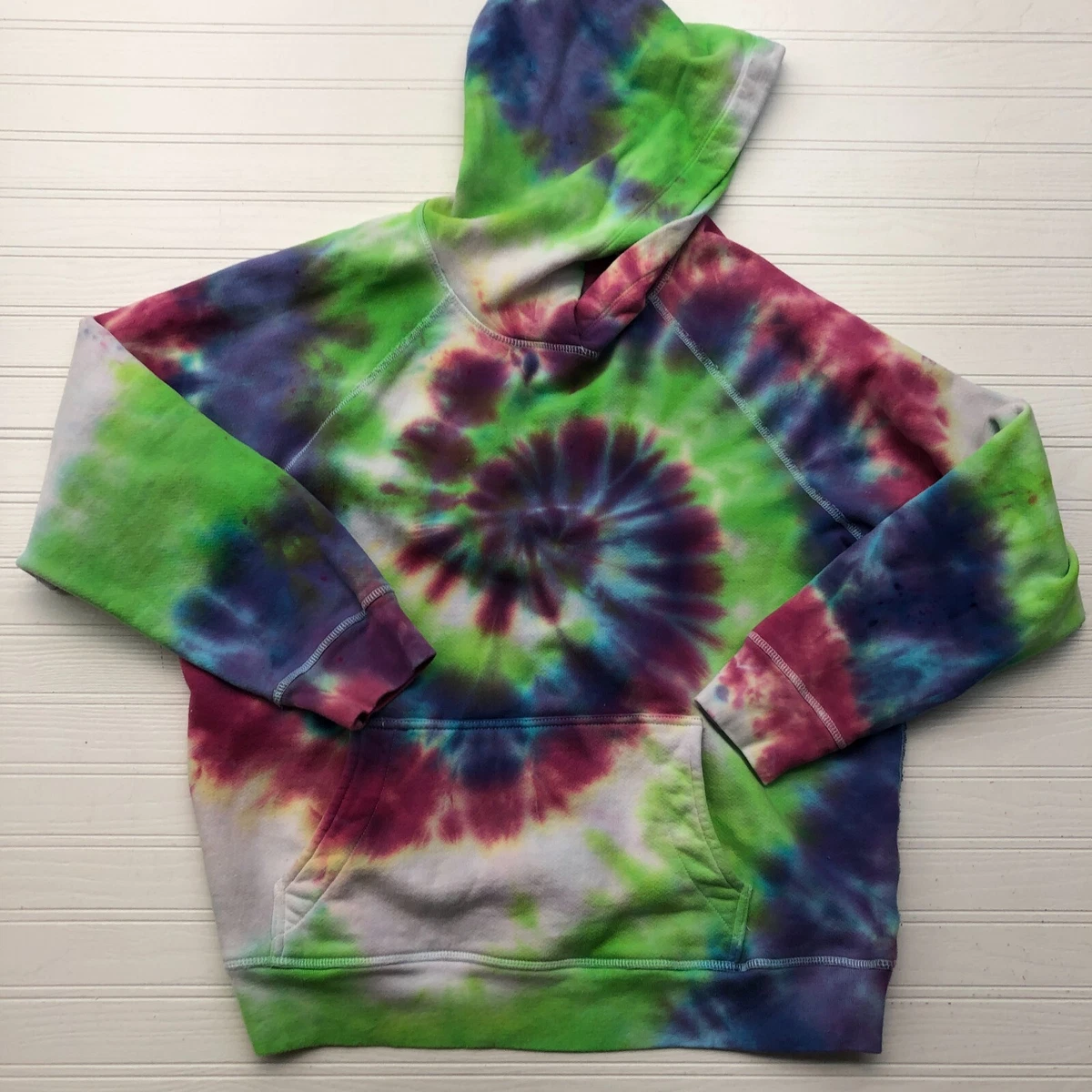 Plain tie hotsell dye hoodie